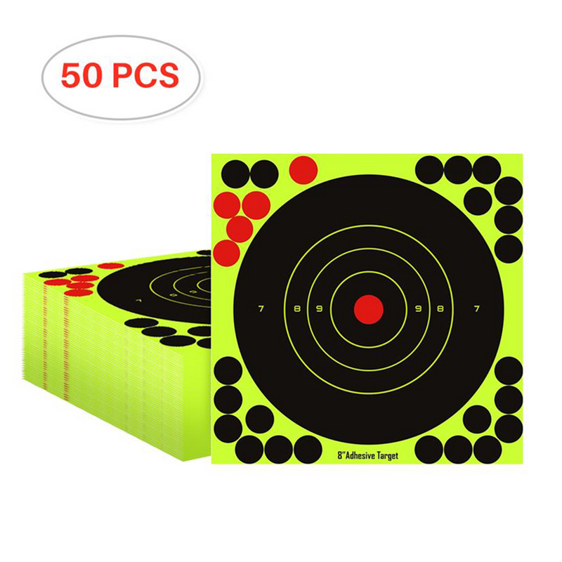 50PCS 8" Shooting Targets Self Adhesive Paper