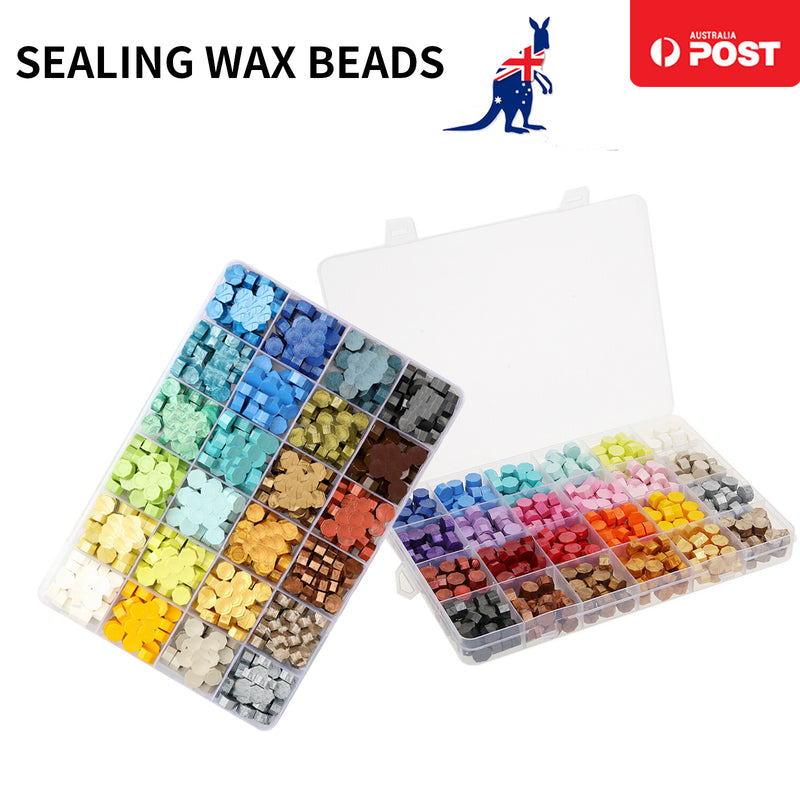 Vintage DIY Octagonal Sealing Wax Tablet Seal Stamp Wax Beads Wedding Wax