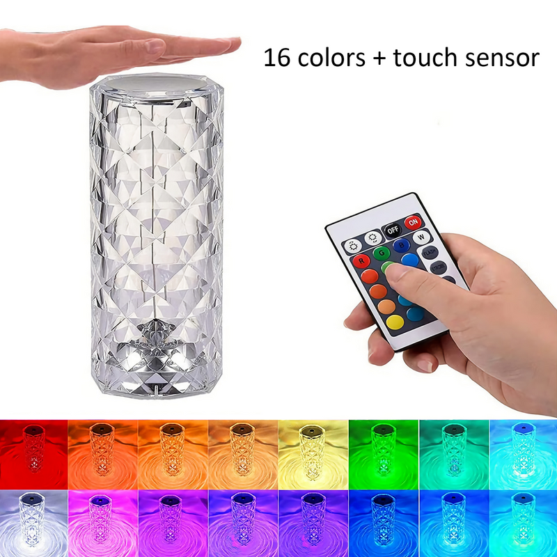 Crystal texture LED Table Lamp