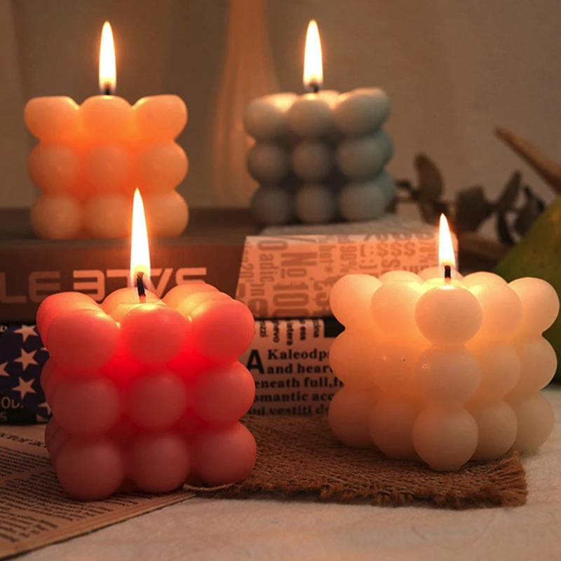 3D Cube Candle Mold