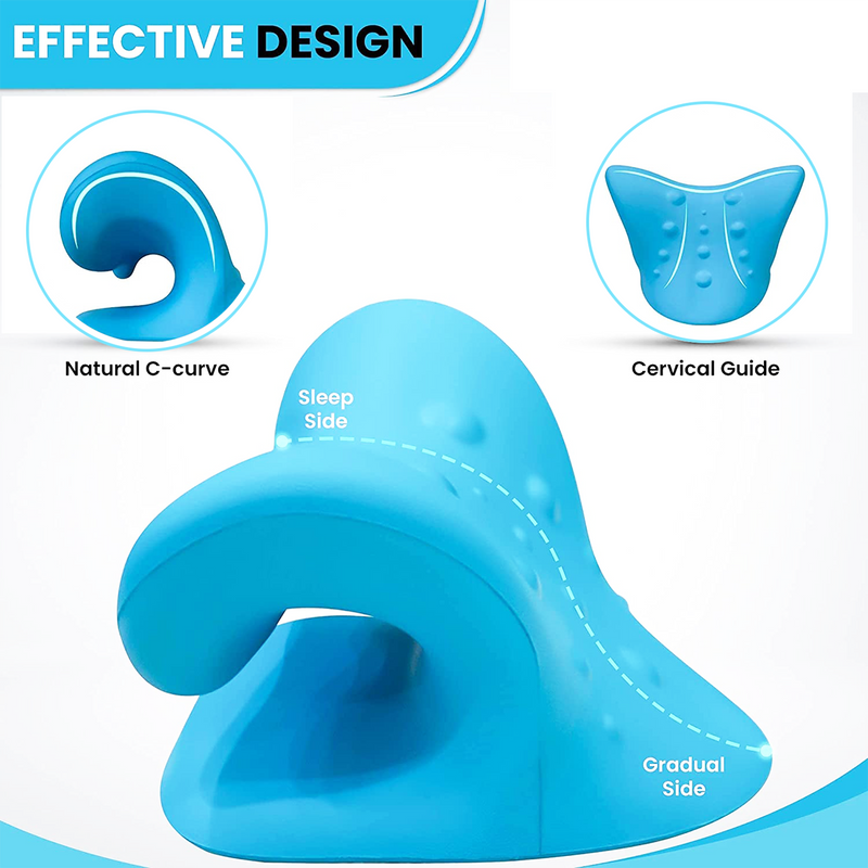 Blue Neck Traction Pillow