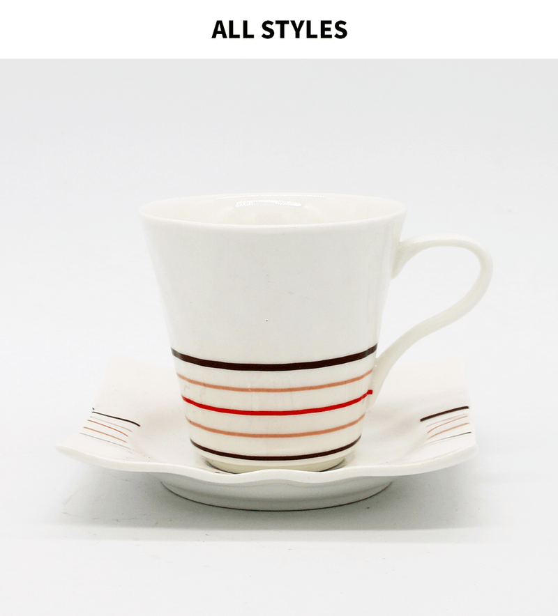 Ceramic Coffee Cup With Saucer